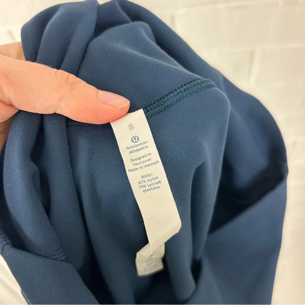 Lululemon Blue Align High Rise Crop Leggings Size 8